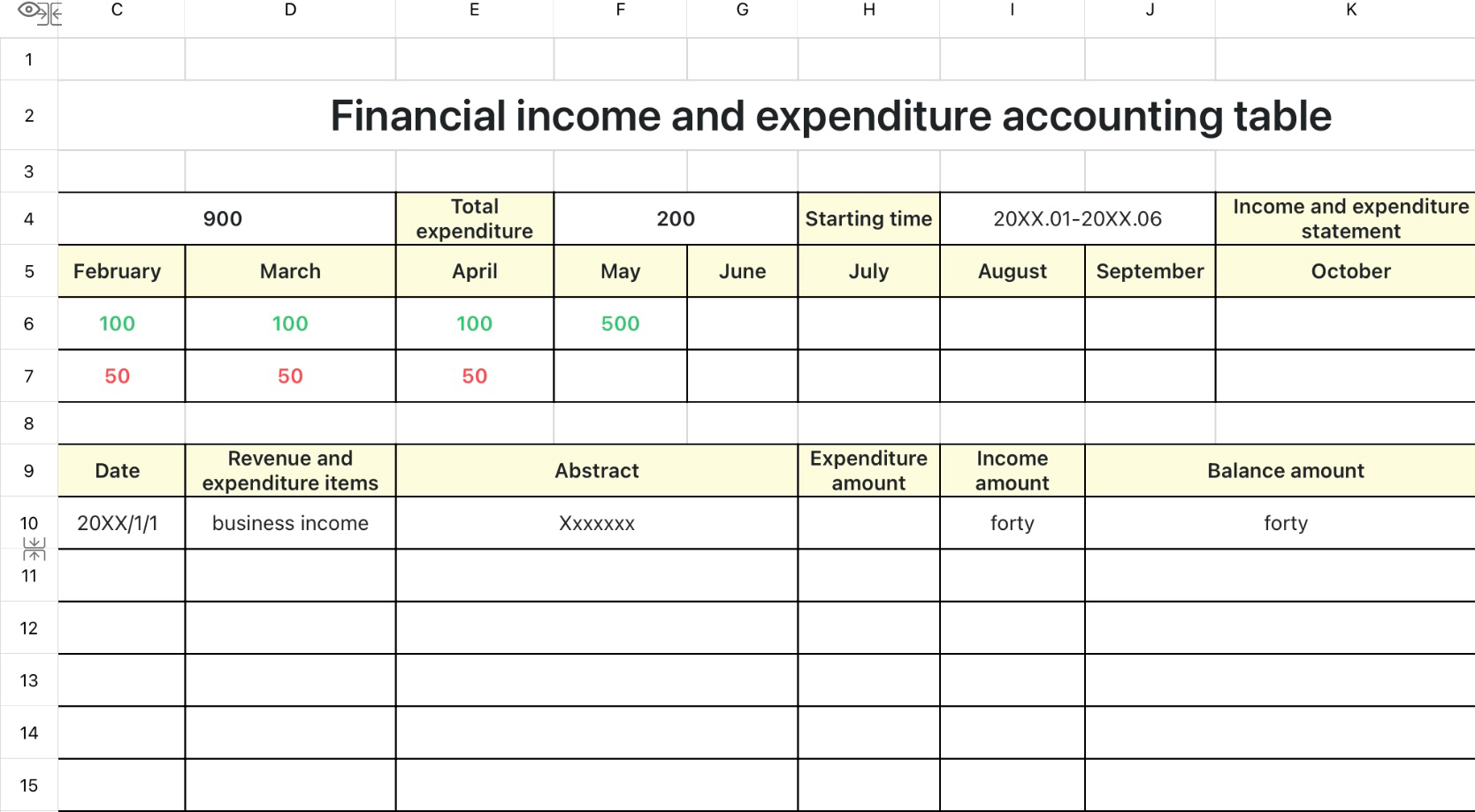 Financial accounting sheets 4